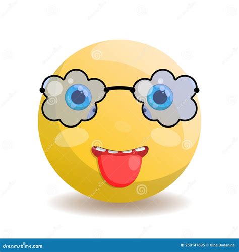 Emoji Stuck-Out Tongue - Winking Sticker Stock Image | CartoonDealer ...