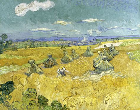 Wheat Fields with Reaper, Auvers - 1000Museums