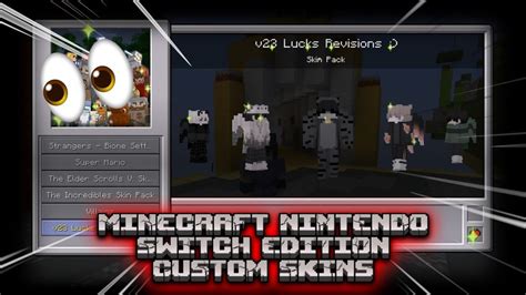 Minecraft: Nintendo Switch Edition // CUSTOM SKINS?!! - YouTube