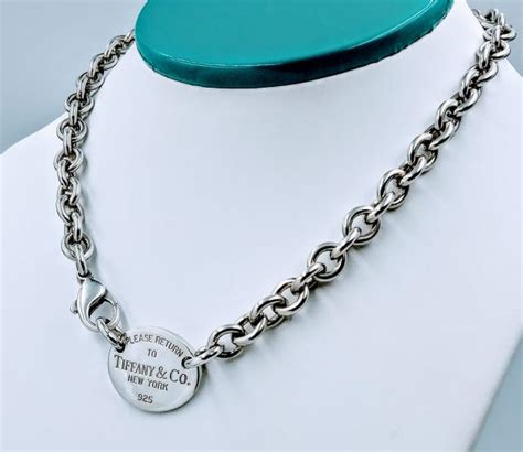 Tiffany & Co. - Please Return to Tiffany & Co Sterling Silver Oval Tag ...