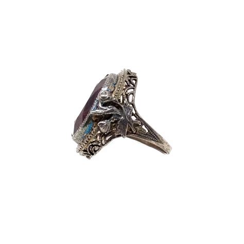 Sterling Silver Victorian Style Cocktail Ring