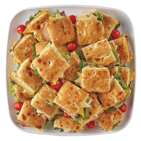 H-E-B Deli Large Party Tray - Ciabatta Slider Sandwiches - Shop ...