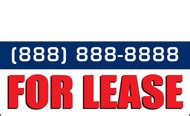 For Lease Vinyl Banner Sign Design/Style 1000 | DPSBanners.com