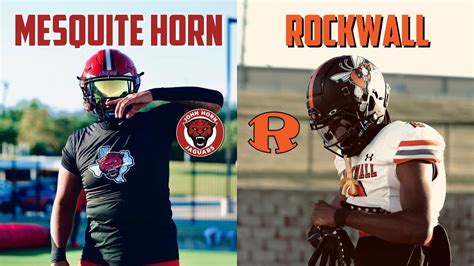 Rockwall vs Mesquite Horn 🔥🔥 | Texas High School Football - YouTube