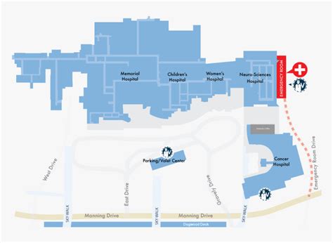 Map - Floor Plan Unc Hospital Map, HD Png Download - kindpng