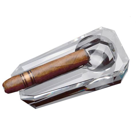 Crystal Single Cigar Ashtray – 1 Cigar – Ewestern