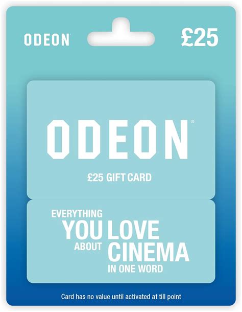 ODEON £25 Gift Card - UK - Delivered by Post : Amazon.co.uk: Gift Cards