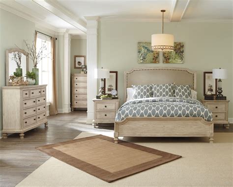 Demarlos Upholstered Panel Bedroom Set 1 Bedroom Furniture Sets, Home ...