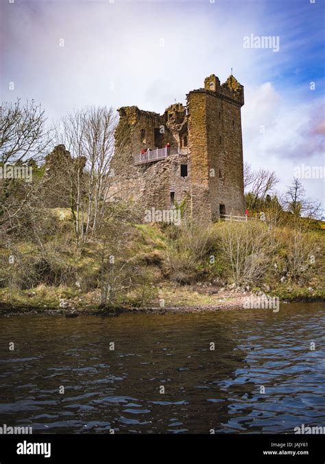 Urquhart castle view from Loch Ness Stock Photo - Alamy