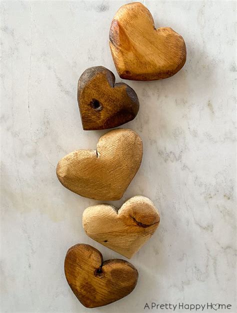 DIY Rustic Wood Hearts – A Pretty Happy Home