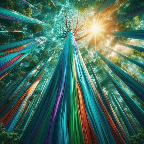 Rainbow Eucalyptus tree - AI Generated Artwork - NightCafe Creator