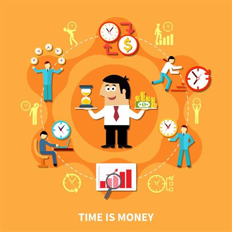 Time Is Money Composition 482296 Vector Art at Vecteezy