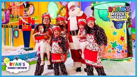 Ryan's Mystery Playdate Christmas Special with Santa and Rosanna Pansino!!!