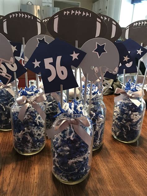 Turned out great for the centerpiece for the party. | Dallas cowboys birthday party, Dallas ...