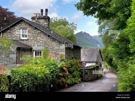 Grasmere village, the Lake District, Cumbria, England Stock Photo - Alamy