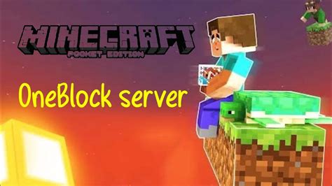 OneBlock server for Minecraft PE - YouTube