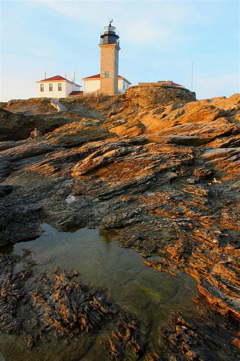 Beavertail Lighthouse Photograph by John Burk - Fine Art America