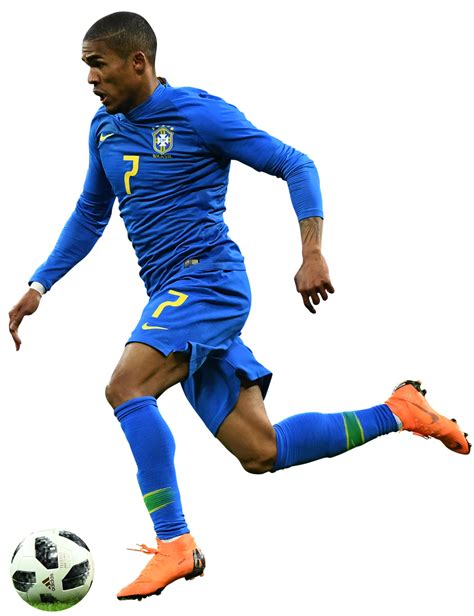 Douglas Costa Brazil football render - FootyRenders