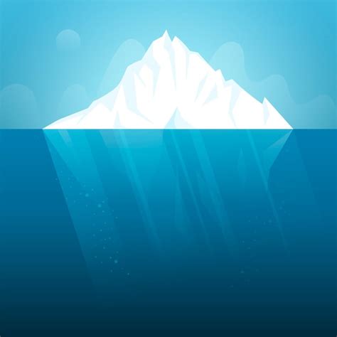 Free Vector | Flat design iceberg illustration