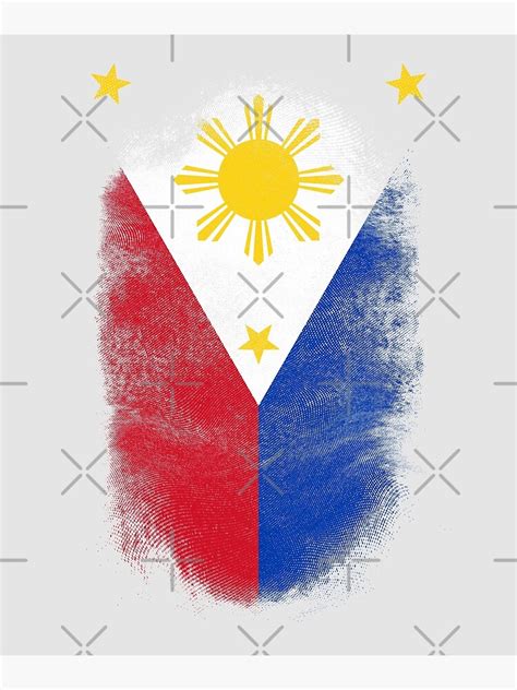 "Filipino Flag Souvenir - Distressed Philippines Design" Poster for ...