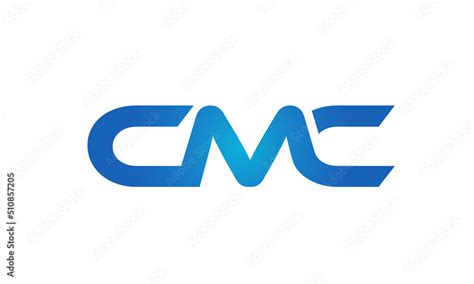 Connected CMC Letters logo Design Linked Chain logo Concept Stock ...