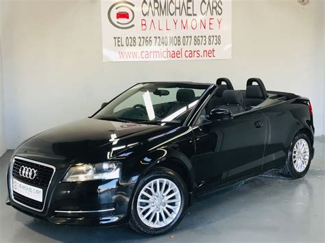 2011 Audi A3, A3 Cabriolet 1.2 TFSI Cabriolet BLACK, 88K, 1.2 Petrol Manual Black £4450 ...