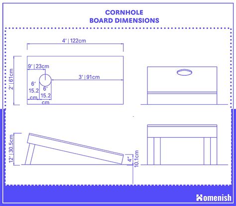 Cornhole Board Dimensions and Guidelines - Homenish