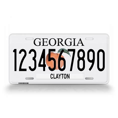 Personalized Georgia State License Plate – SignsAndTagsOnline