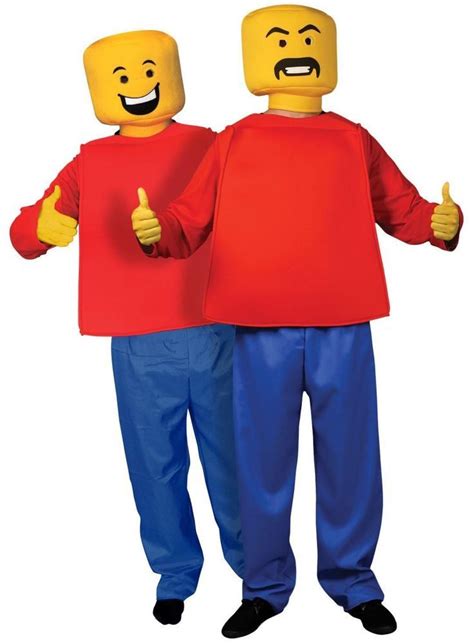 Large Childs Novelty Lego Mr Blockhead Man Morphsuit Fancy Dress Costume | Couple halloween ...