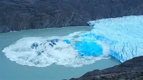 Calving causes glacier collapse.