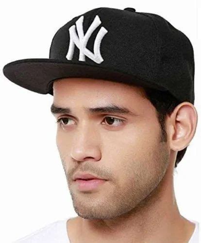 NY Hip Hop Black Cotton Cap, Size: Free at Rs 80/piece in Mumbai | ID: 20760346555