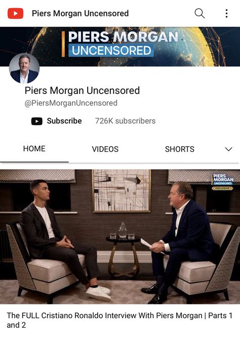 Piers Morgan on Twitter: "UPDATE: Now over 700k subscribers to my ...