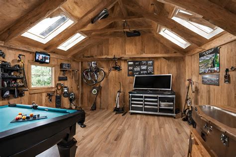 How To Create A Comfortable Man Cave From Your Shed - Home Is Beautiful