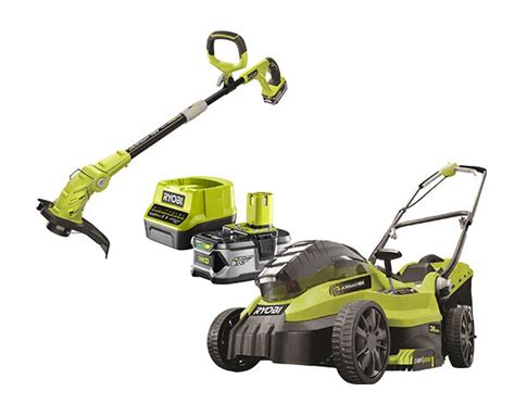 Ryobi Lawn Mower Kit & Line Trimmer Bundle | Gardening | Essential Appliance Rentals