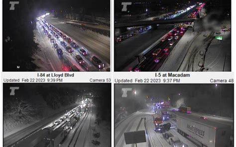 Gridlock Strangles Portland Traffic Amid Snow Storm - KXL