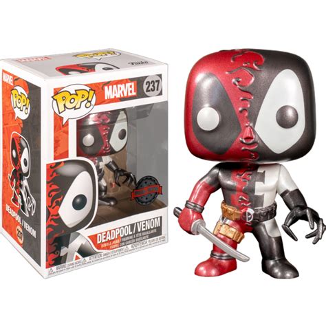 Funko POP! Marvel - Deadpool / Venom (Metallic) - Vaulted Collectibles