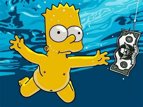 Swimming & Money | Simpsons art, Cartoon wallpaper, Bart simpson