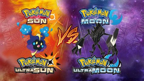 Sun and Moon VS Ultra Sun and Moon: Comparison | Pokémon Amino