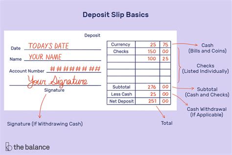 Deposit Slip Worksheet — db-excel.com