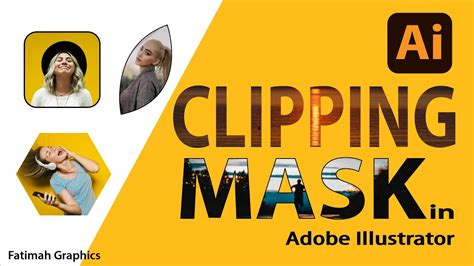 How to make Clipping Mask in Adobe Illustrator | Masking with Text and ...