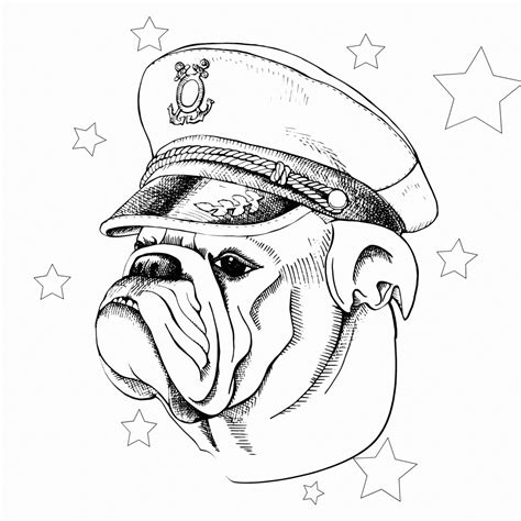 Bulldog Coloring Pages Printable – Idalias Salon