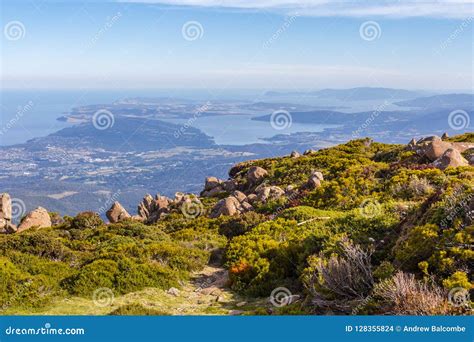 The Stunning Summit of Mount Wellington Overlooking Hobart and the South Coast Stock Photo ...