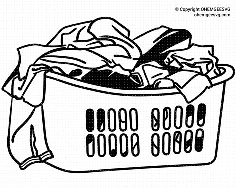 Laundry Basket SVG Dirty Clothes SVG Pile of Clothes SVG | Etsy