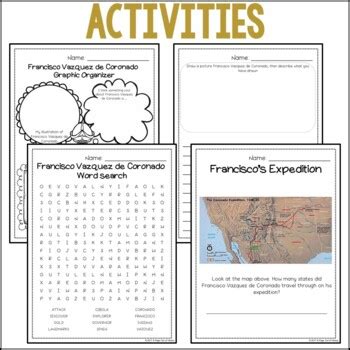 Francisco Coronado Biography Pack (New World Explorers) | TpT