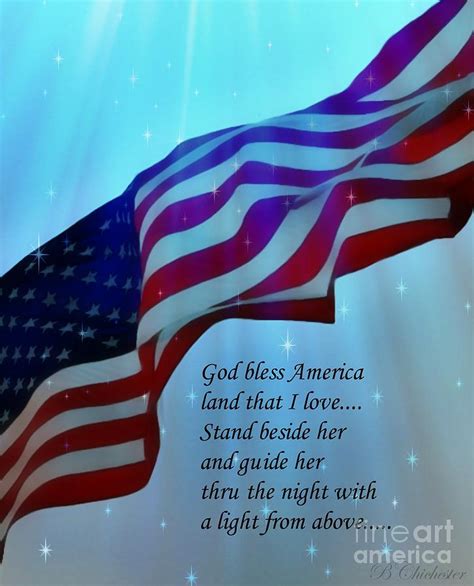 God Bless America Digital Art by Barbara Chichester - Pixels