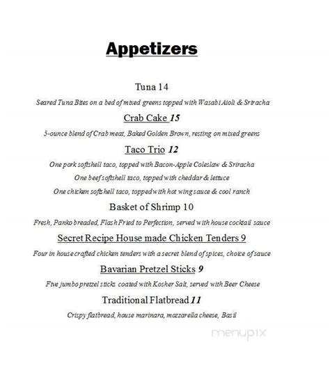 Menu of 279 Bar And Grill in Plains, PA 18705