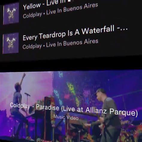 Coldplay Paradise Live