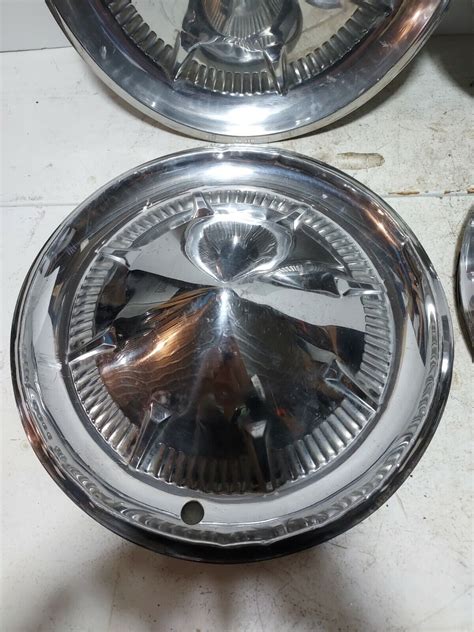 (4) Vintage 1959 Plymouth ? Aftermarket ? 14” Hubcaps Fury Belvedere ...