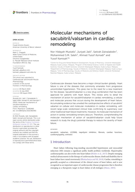 (PDF) Molecular mechanisms of sacubitril/valsartan in cardiac remodeling