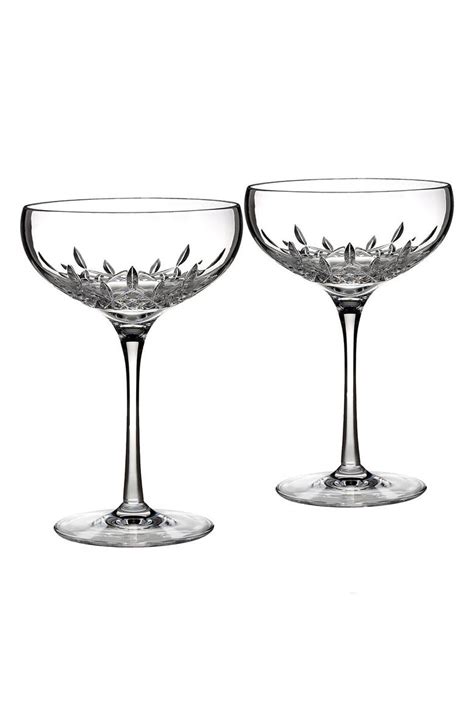 Waterford 'Lismore Essence' Lead Crystal Champagne Glasses (Set of 2 ...